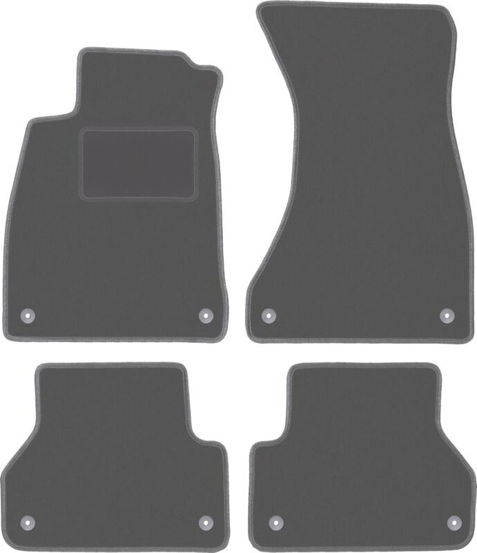 Graphit-Fußmatten für: Audi A4 B9 Sportback, Limousine, Kombi, Avant, Allroad (2015-)