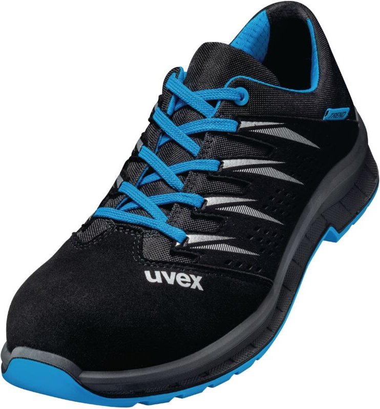 Uvex - Halbschuh schwarz/blau 2 trend, S1, EU-Schuhgröße: 45