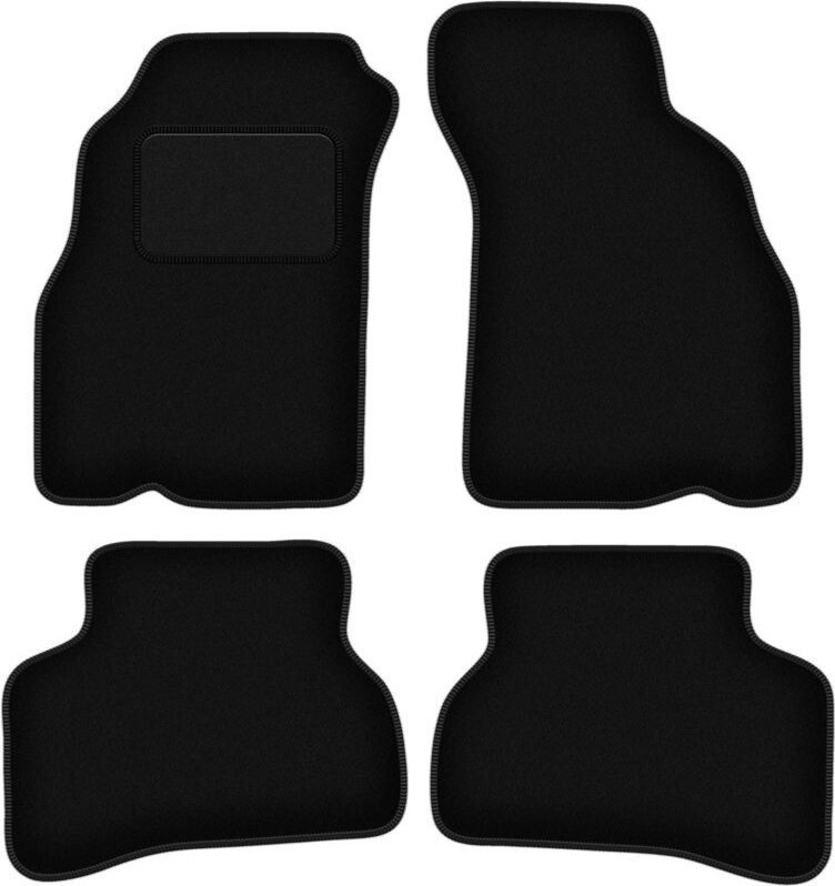 Schwarze Velours-Fußmatten für: Hyundai Accent I (X-3) Limousine (1994-2000)