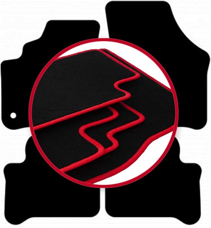 CARLUX-RED Automatten für: Skoda e-Citigo Schrägheck (2019-)