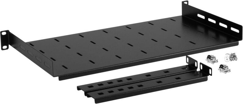 Verstellbarer Fachboden 1HE-19"" (22-0063) 250 mm RAL 9005 1mm, 2022