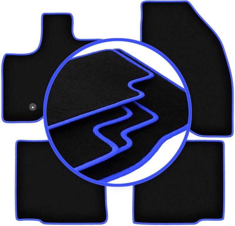 CARLUX-BLUE Autofußmatten für: Ford Explorer MK5 SUV (2010-2019)