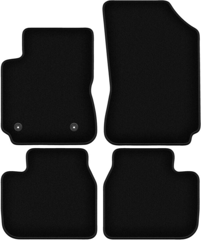 BASIC schwarze Veloursmatten für: Citroen C4 Cactus II Crossover (2018-)