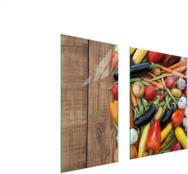 GLASSCHUTZPLATTE 75x52 GEMÜSE