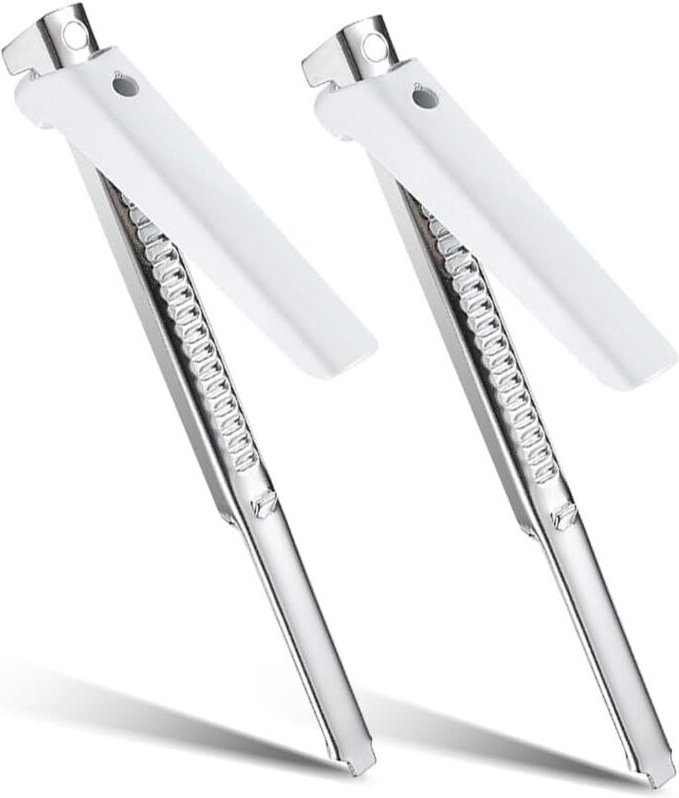 Müheloser Glasöffner bei Arthritis, für Senioren, leicht zu öffnen, verstellbarer Griff, Edelstahl, weiß (weiß, 2 Stück)...