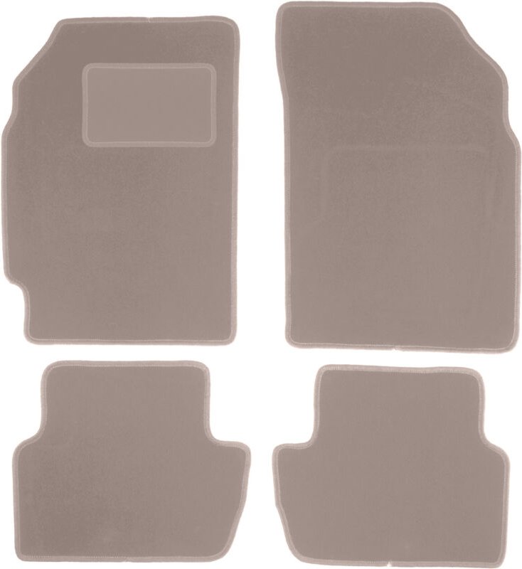 Beige Veloursmatten für: Chevrolet Spark III M300 Fließheck (2009-2015)