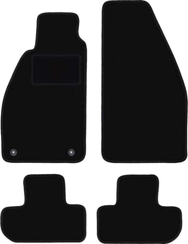 Schwarze Veloursmatten für: Alfa Romeo Spider Coupé, Cabrio (1995-2005)