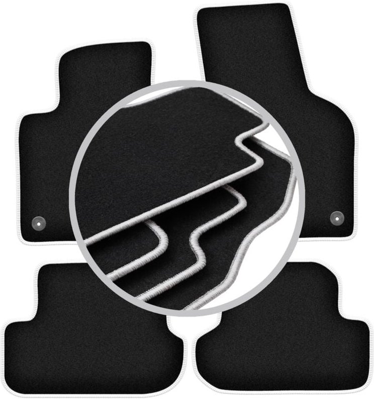 CARLUX-SILVER Autofußmatten für: Volkswagen Beetle Cabrio, Coupé (2012-2019)