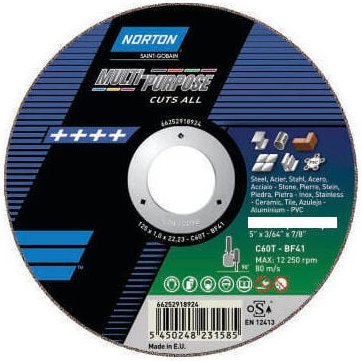 Thumbnail - Norton-Trennscheibe 'multi applications' Ø 115 für Winkelschleifer- 66252833258