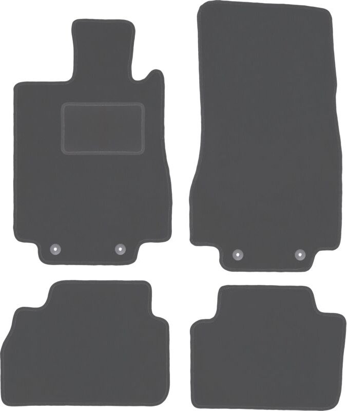 Graphit-Fußmatten für: Mercedes S W220 Limousine kurz (1998-2005)