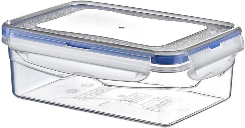 Northix - Transparent plastic container with airtight lid for the kitchen