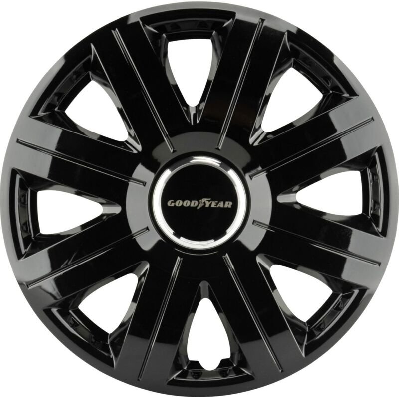 Goodyear Radzierblende Flexo 14 Zoll schwarz/Chromring Radkappen Radblenden