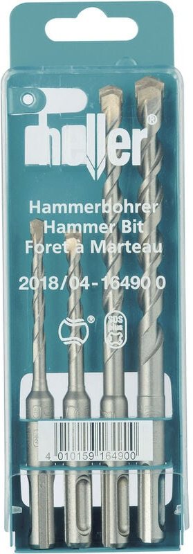 Thumbnail - Tools Bionic 16490 0 Hartmetall Hammerbohrer-Set 4teilig 5 mm, 6 mm, 8 mm, 10 mm SDS-Plus 1 - Heller