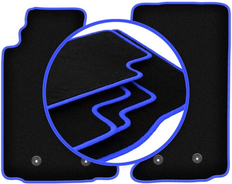 CARLUX-BLUE Autofußmatten für: Mazda MX-5 III Cabrio (2005-2015)