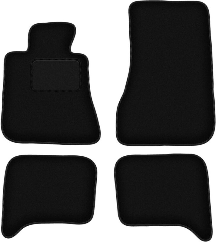 Schwarze Veloursmatten für: BMW 5 E28 Limousine (1980-1990)