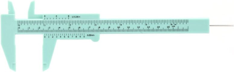 Zerodis 150 mm Kunststoff-Doppelkontroll-Nonier-Skala für Messwerkzeuge, Geschenk, leicht und einfach zu bedienen (GRÜN)