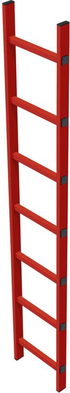 Zarges Schachtleiter 400mm lichte Breite GFK, 5 Sprossen