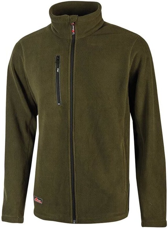 Arbeitsjacke aus Fleece mit Reißverschluss WARM - Dunkelgrün S