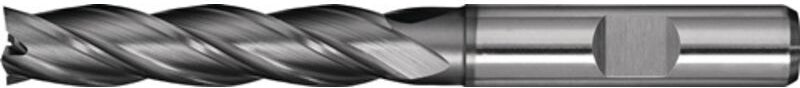 Thumbnail - Schaftfräser din 844 Typ n Nenn-Ø 8 mm Einsatzlänge 44 mm HSS-Co8 TiCN din 1835 b Schneidenanzahl 4 lang