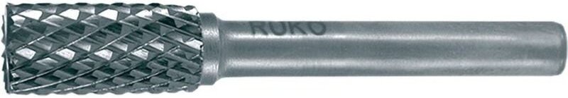 Frässtift zyas ø 8 mm Kopflänge 18 mm Schaft-Ø 6 mm Hartmetall Blank Verzahnung kvz 4 mit Stirn