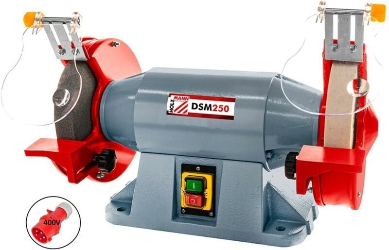 Doppelschleifer schleifbock tischleifmaschine Holzmann DSM250 400V
