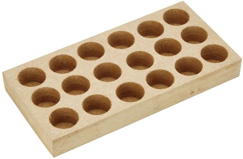 Holzsockel für ER16 10 Bohrungen Fortis