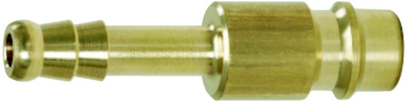 Thumbnail - Messing-Stecknippel mit Schlauchtülle, Ø9mm