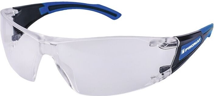 Schutzbrille Daylight Modern en 166, en 170 Bügel schwarz/dunkelblau, Scheibe klar Polycarbonat