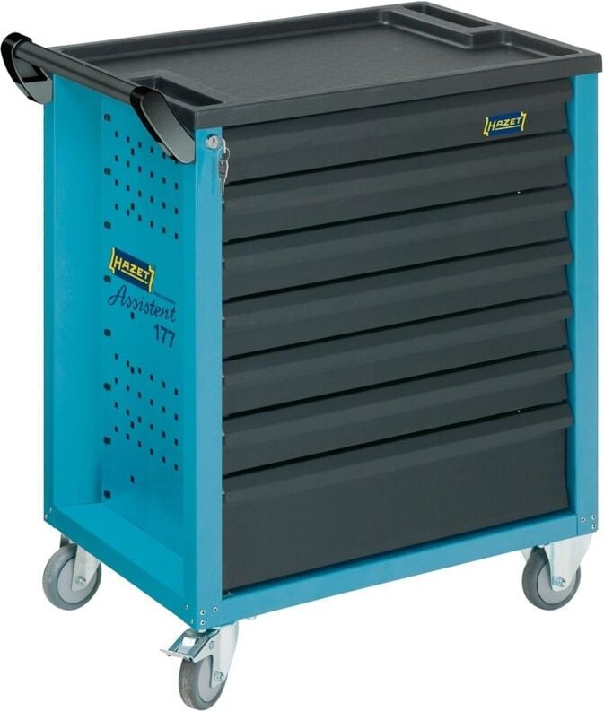 Hazet - Werkstattwagen 177-7 913x778x796mm, Schubladen 6x flach, 1x hoch
