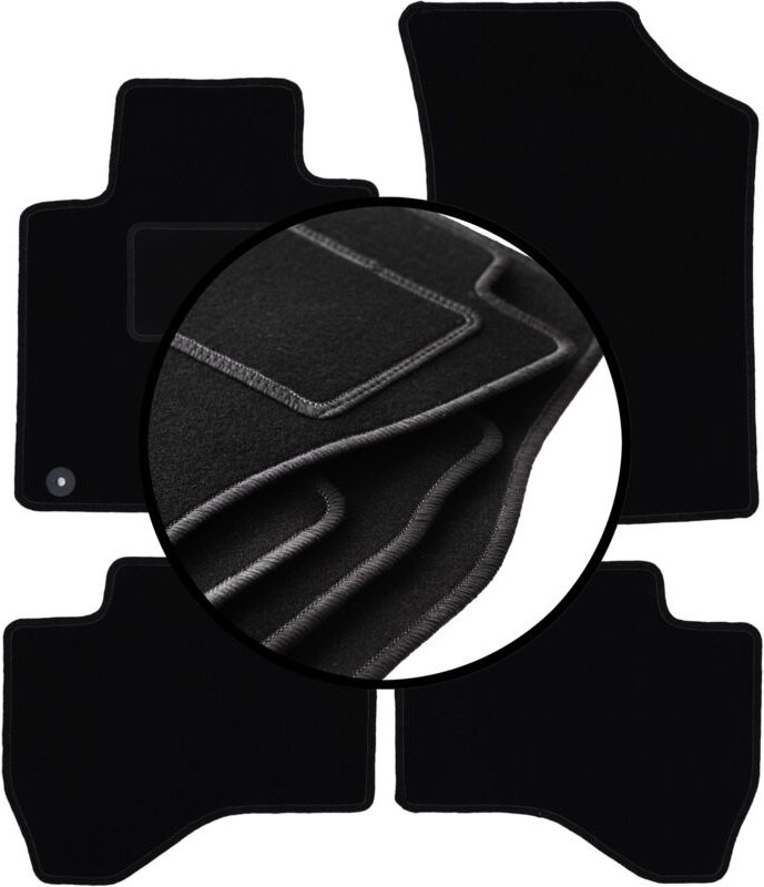 Komplettset Veloursmatten für: Citroen C1 II Schrägheck (2014-)