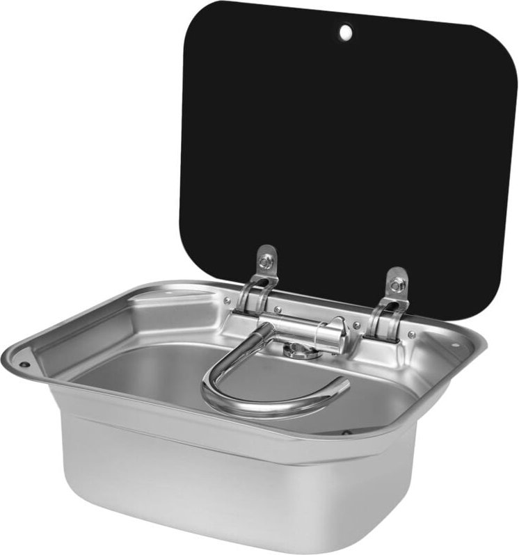 Thumbnail - Rv Camping Spüle Bausatz,Handwaschbecken Waschtisch, mit Wasserhahn Spülbecken Waschbecken Set für rv Caravan Camper Woh...