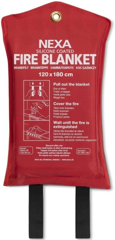 Fb 180 rm feuerloschdecke silikon rot 120x180 cm 8807444