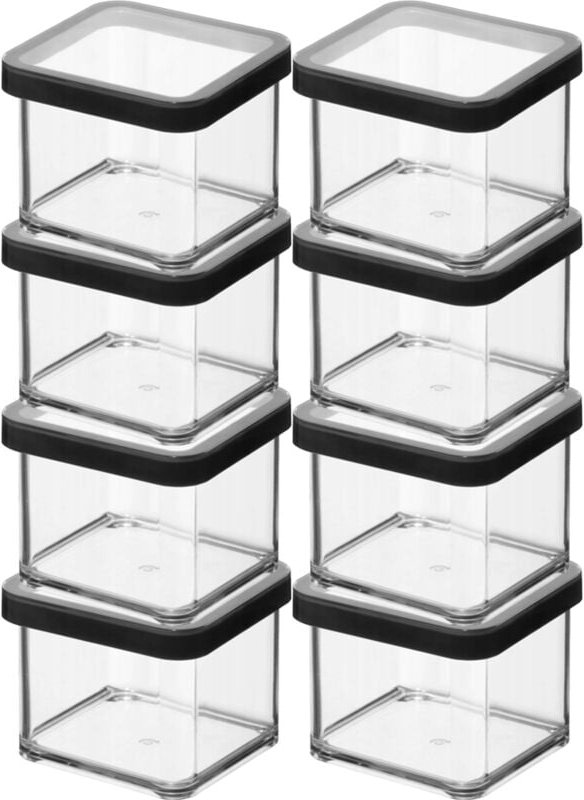 Rotho - Loft - Viereckige Dose mit Deckel und Dichtung, lebensmittelecht, Aufbewahrungsbox, Küchenutensilien, Organizer,...