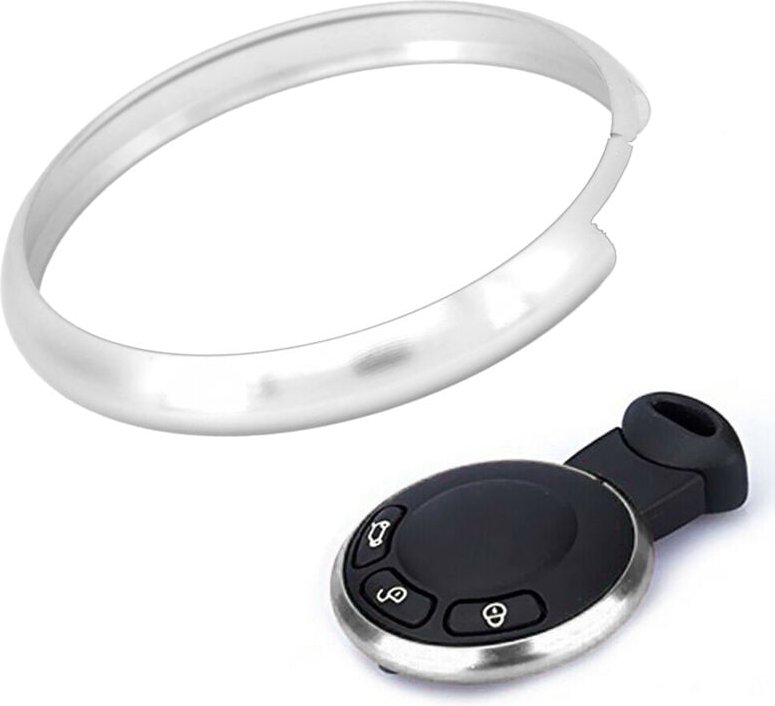 Thumbnail - Abdeckung für Schlüsselanhänger, Akozon Aluminium Smart Abdeckung für Schlüsselanhängerring Ersatz für Mini R55 R56 R57 ...