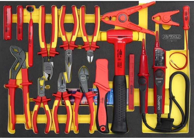 Ergotorque vde Zangen-Satz in Schaumstoffeinlage, 17-tlg