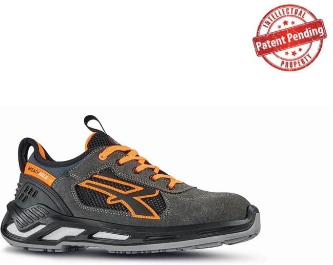 Sicherheitsschuhe niedrig RYDER ESD S1P SRC - Grau/Orange 38