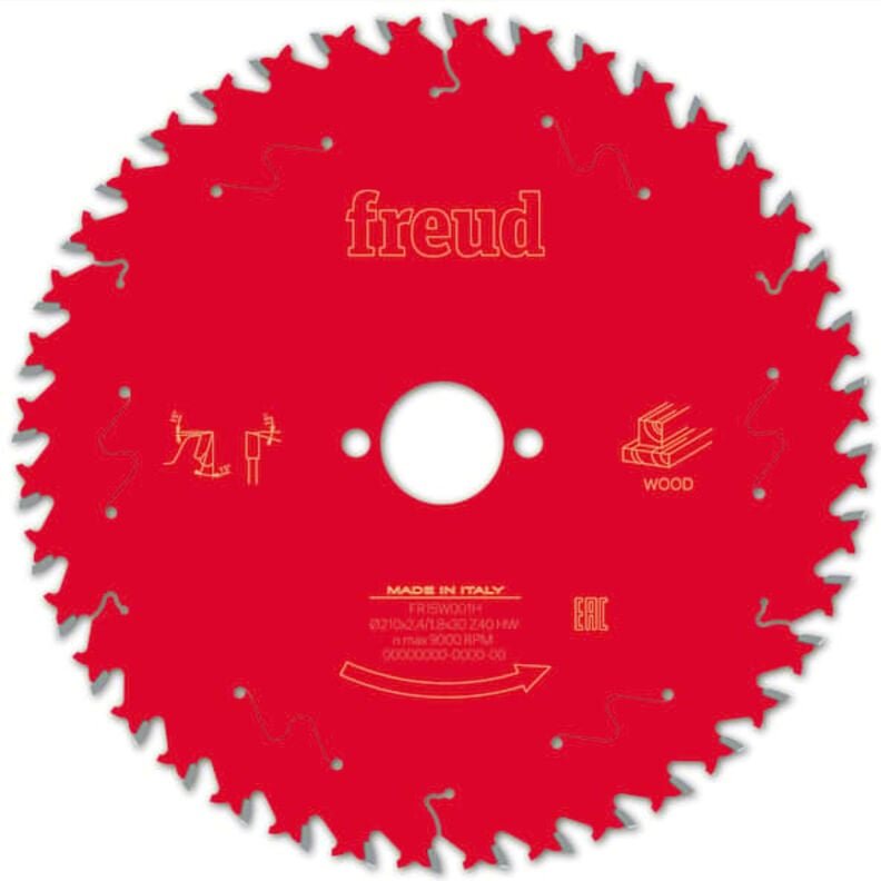 Sägeblatt für Handkreissäge Freud 210 2,4/1,8 AL30 Z40 ba 15° - F03FS09723 -FR15W001H