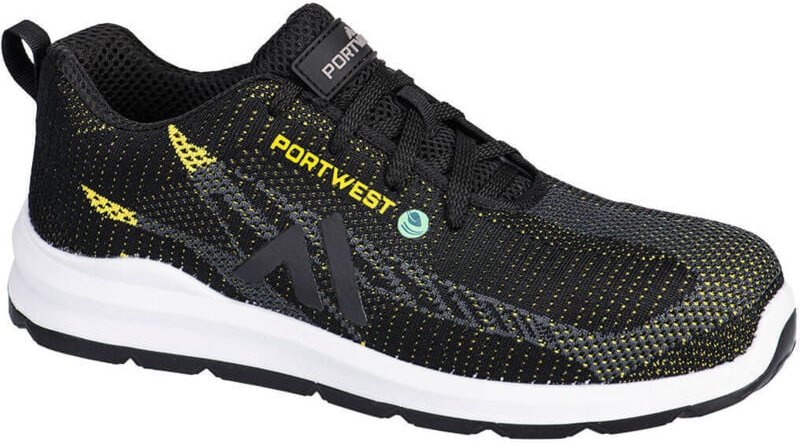 Sicherheitsschuhe Low Eco Fly S1PS SR FO Schwarz/Gelb 46