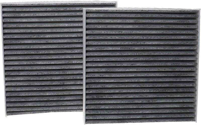 vhbw 2x Innenraumfilter Ersatz für Tecnocar EC666-2 für PKW - Mit Aktivkohle