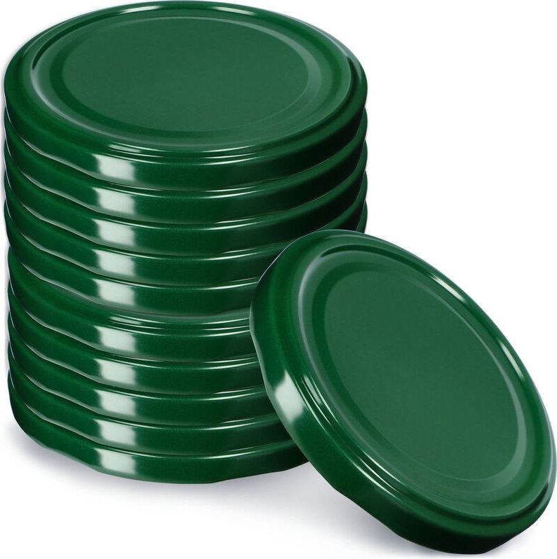 Thumbnail - Kadax - Schraubdeckel fi89 mm, aus Metall, für Einmachgläser, 10 Stück, Grün