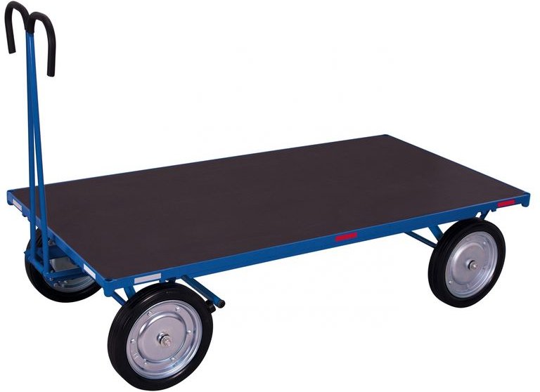 VARIOfit Handpritschenwagen ohne Bordwand mit Vollgummibereifung, bis 1250kg Traglast 1200x800mm