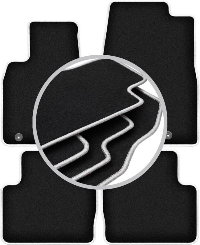CARLUX-SILVER Autofußmatten für: Mazda 3 IV Fließheck, Limousine (2019-)