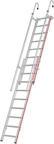 Leiter 8+8 Sprossen - Max. Zugangshöhe 2.02 bis 2.95m - 609204