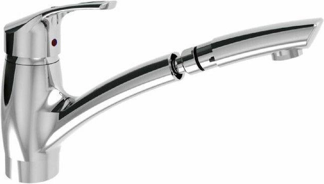 Le Sanitaire - heinrichschulte Einhebel Spültischarmatur germania - mit herausziehbarem Auslauf