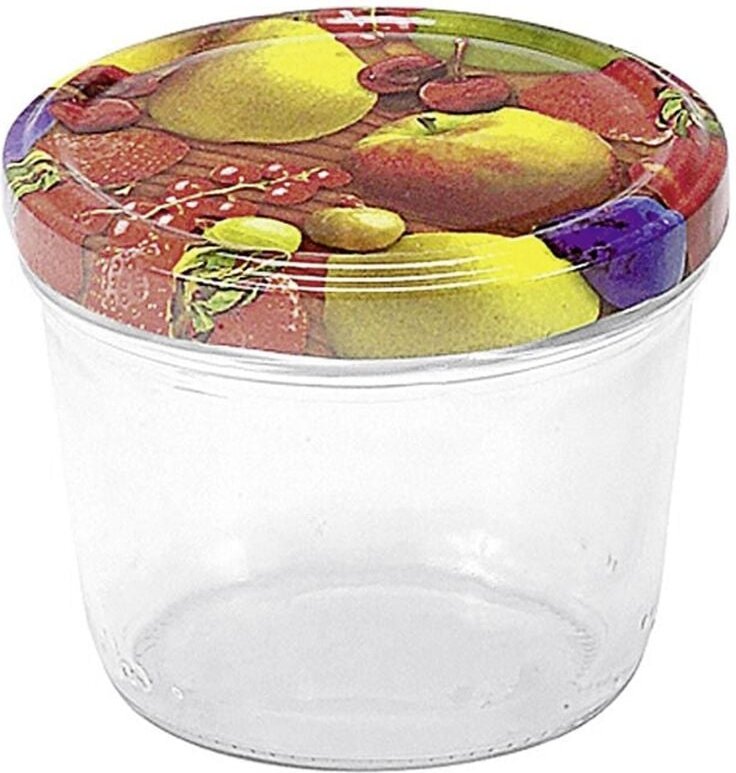 Schraubdeckelglas mit TO-Deckel, 6er Pack