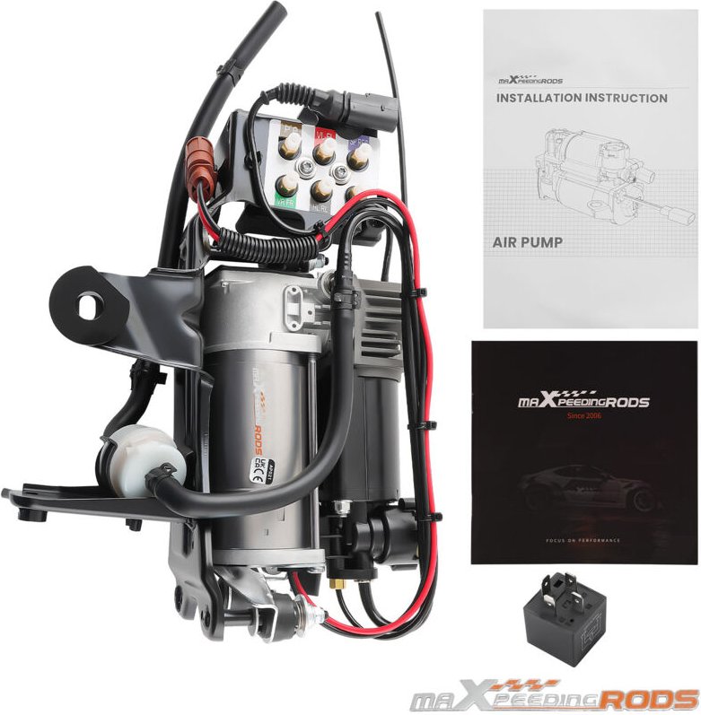 Kompressor + Halterung + Ventil + Relais for AUDI A6 C6 4F 4F0616005E 4F0616013