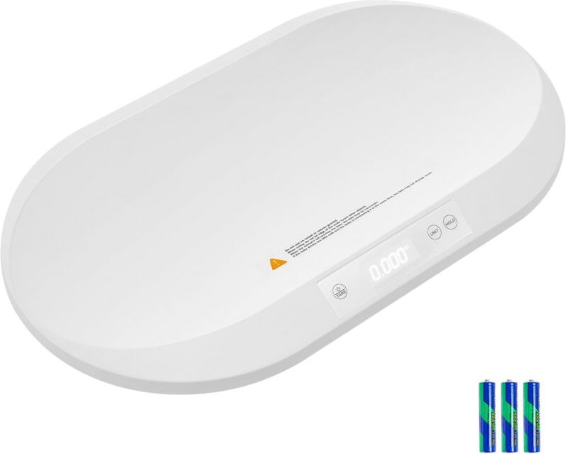 Mophorn - Babywaage, digitale Bluetooth-Säuglingswaage mit 39 kg und Maßband, Gewichts- und Größentracker, Hold-/Tara-Fu...