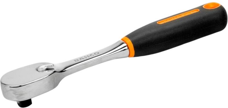 Birnenförmige 3/8 Umschaltknarre mit 80 Zähnen und 4,5° Rückschwenkwinkel, 205 mm - Bahco