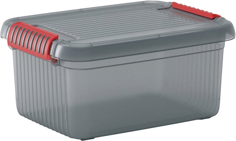 KIS 237490 Aufbewahrungsbox K Latch stapelbar (B x H x T) 390 x 180 x 290 mm Rauchgrau, Transluzent