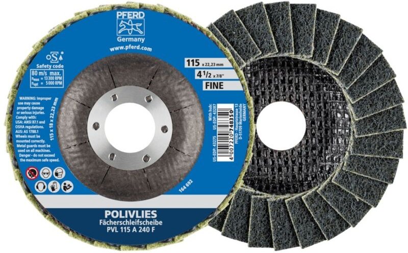 Pferd - Fächerscheibe polivlies ø 115 mm Körnung fein ( 4000842605 )